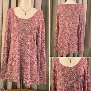 Signature Studio Asymmetrical Tunic Sweater Top XL